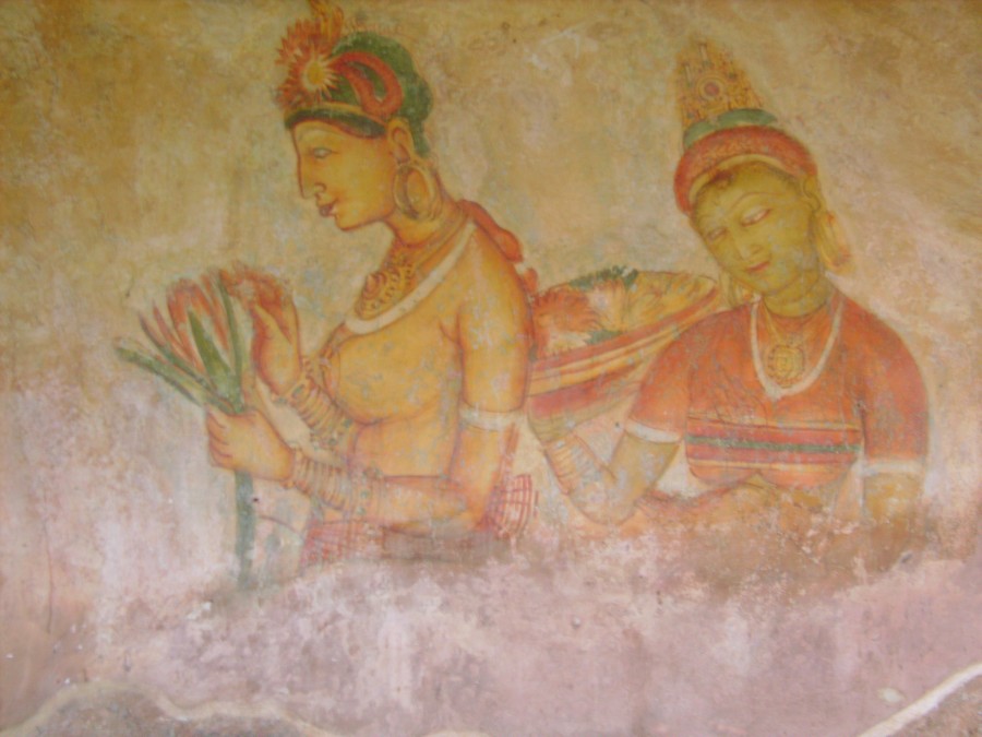 fresque des demoiselles de Sigirya