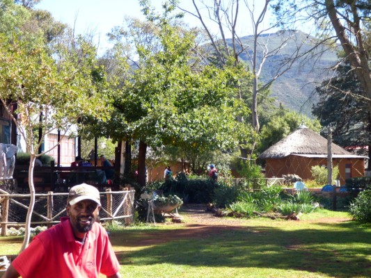 La maison de David dans les montagnes africaines du Lesotho